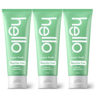 Super Fresh + Friendly Fluoride-Free Natural Spearmint Toothpaste - 3 Pack