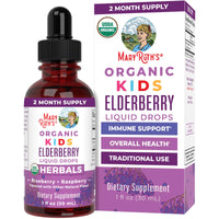 Organic Elderberry Liquid Drops for Kids, 1 fl oz