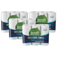 100% Recycled Paper Towels, 2-Ply, 6-Count (Pack of 4)