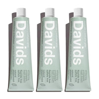 Whitening Antiplaque Fluoride-Free Peppermint Toothpaste - 3 Pack