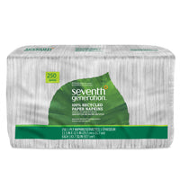100% Recycled Paper Napkins, 1-Ply, 250/Pack (12 Packs total)