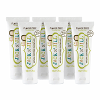 Flavor-Free Natural Certified Toothpaste for Kids & Babies - 6 Pack