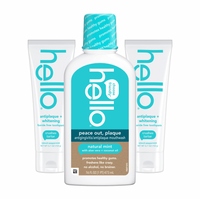 Antiplaque + Whitening Fluoride-Free Toothpaste 2 Pack and Antigingivitis Mouthwash