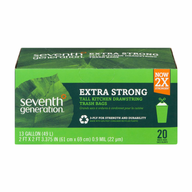Extra Strong 13 Gal Tall Kitchen Trash Bags 20ct (Pack of 12)