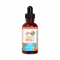 Vegan Orange Omega-3 Liquid Drops, 30 Servings