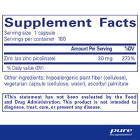 Zinc 30, 180 Servings