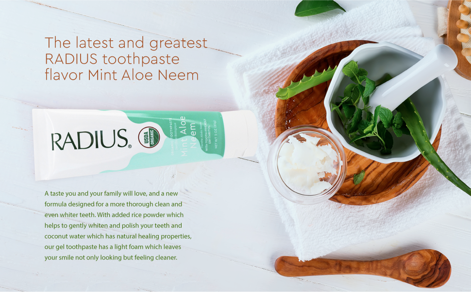 USDA Organic Mint Aloe Neem Toothpaste