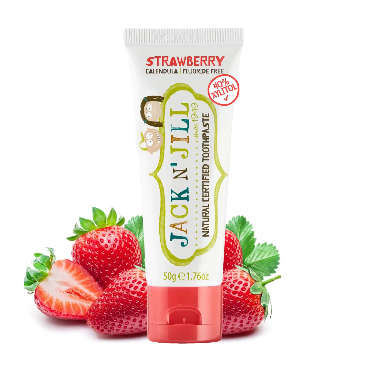 Strawberry Natural Certified Toothpaste for Kids & Babies