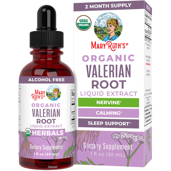Organic Valerian Root Liquid Drops, 60 Servings