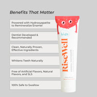 Cake Batter Hydroxyapatite Fluoride-Free Mineral Toothpaste for Kids