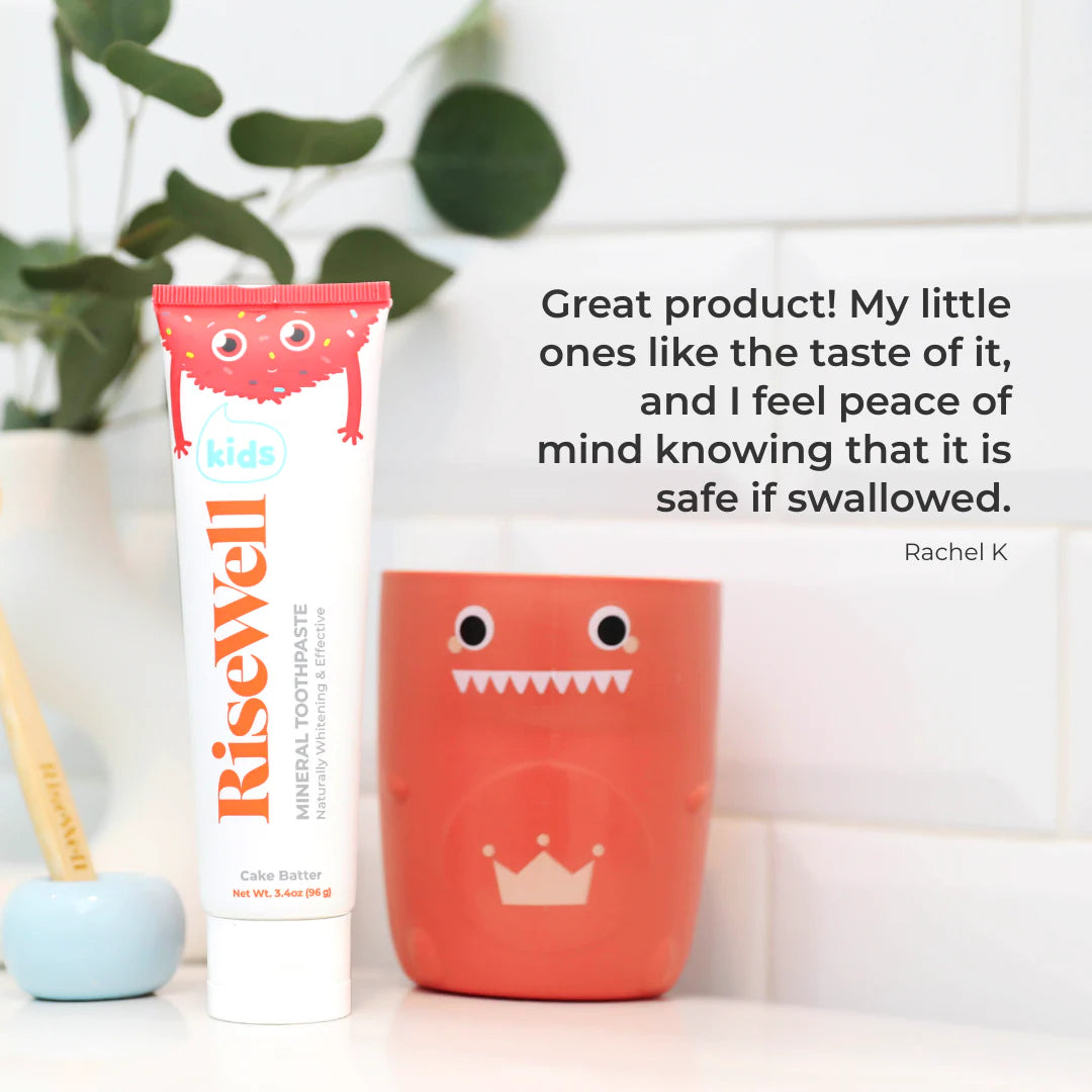 Cake Batter Hydroxyapatite Fluoride-Free Mineral Toothpaste for Kids