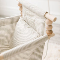 Indoor Swing – Greige/Vanilla Stripe