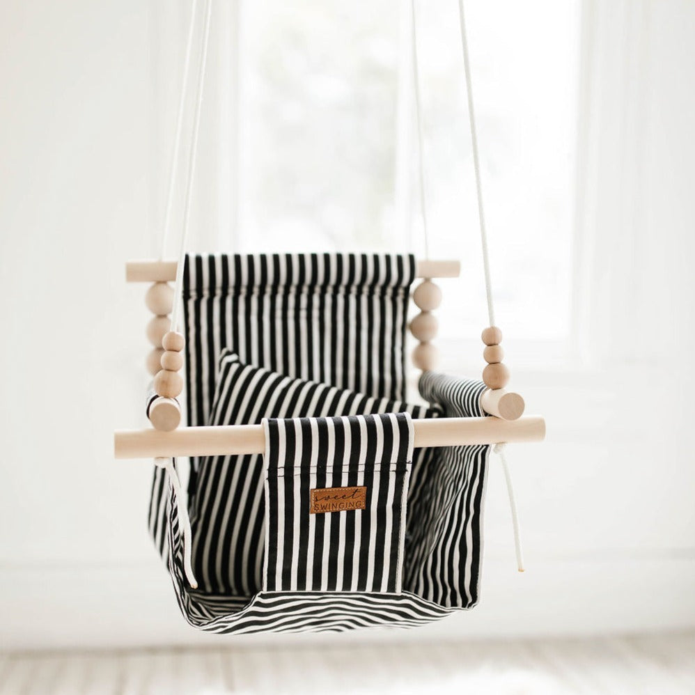 Indoor Swing – Classic Black White Stripe