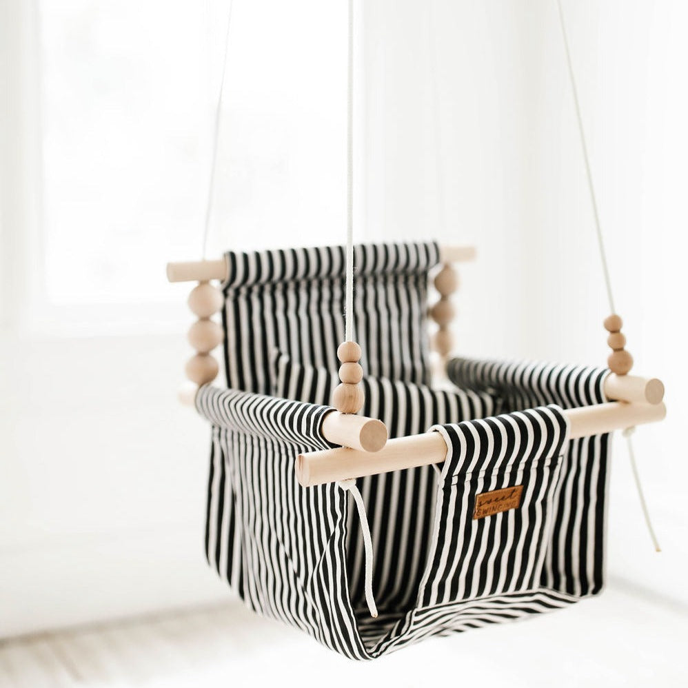 Indoor Swing – Classic Black White Stripe