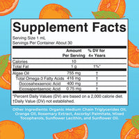 Vegan Orange Omega-3 Liquid Drops, 30 Servings