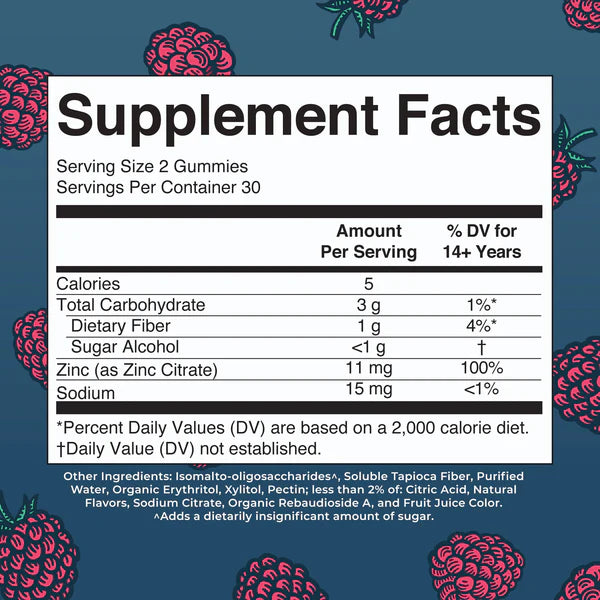 Zinc Gummies, 30 Servings
