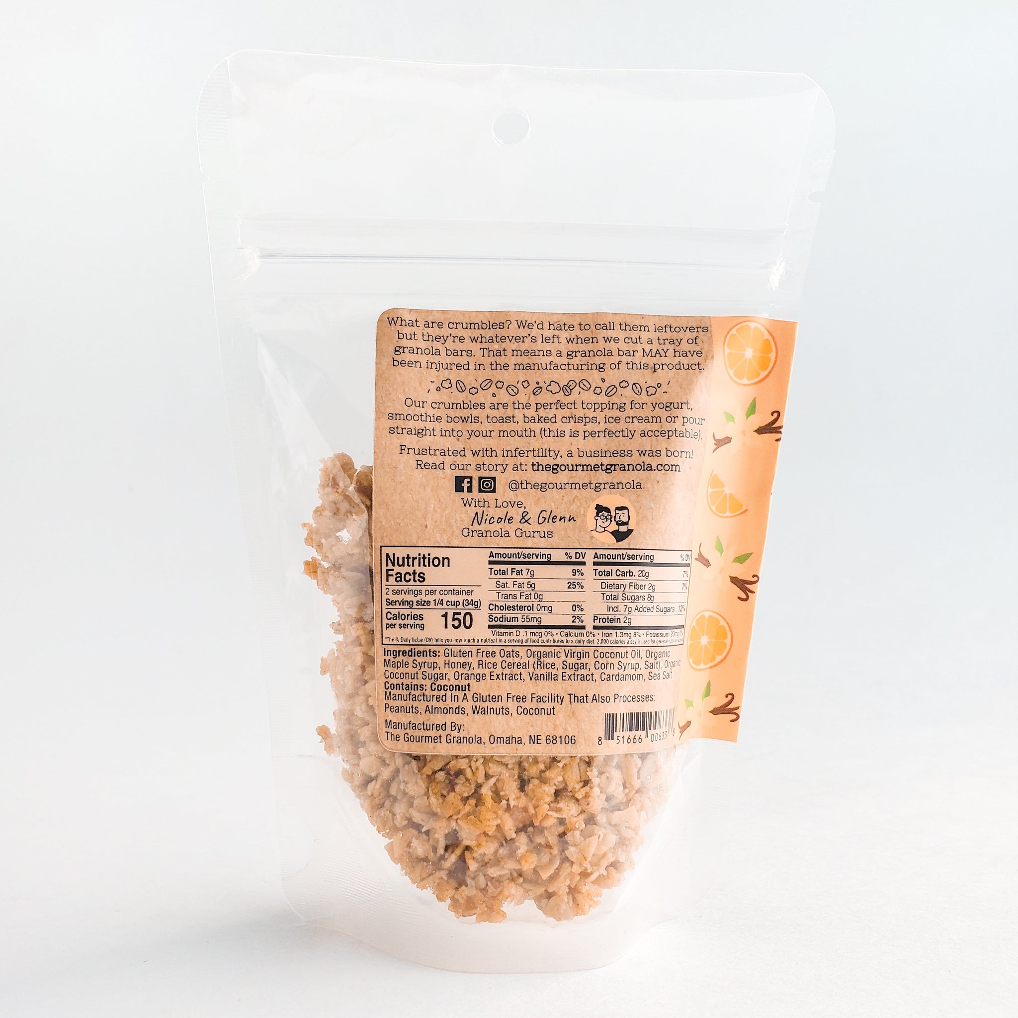 Orange Vanilla Crumbles