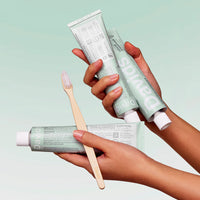 Whitening Antiplaque Fluoride-Free Peppermint Toothpaste - 3 Pack