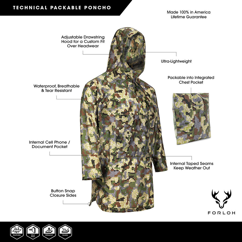 Technical Packable Poncho