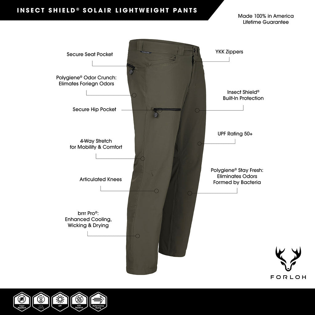 Men's Insect Shield® SolAir Lightweight Pants