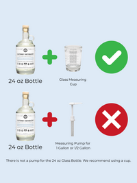 Half Gallon (64oz) Plastic Jug Measuring Pump