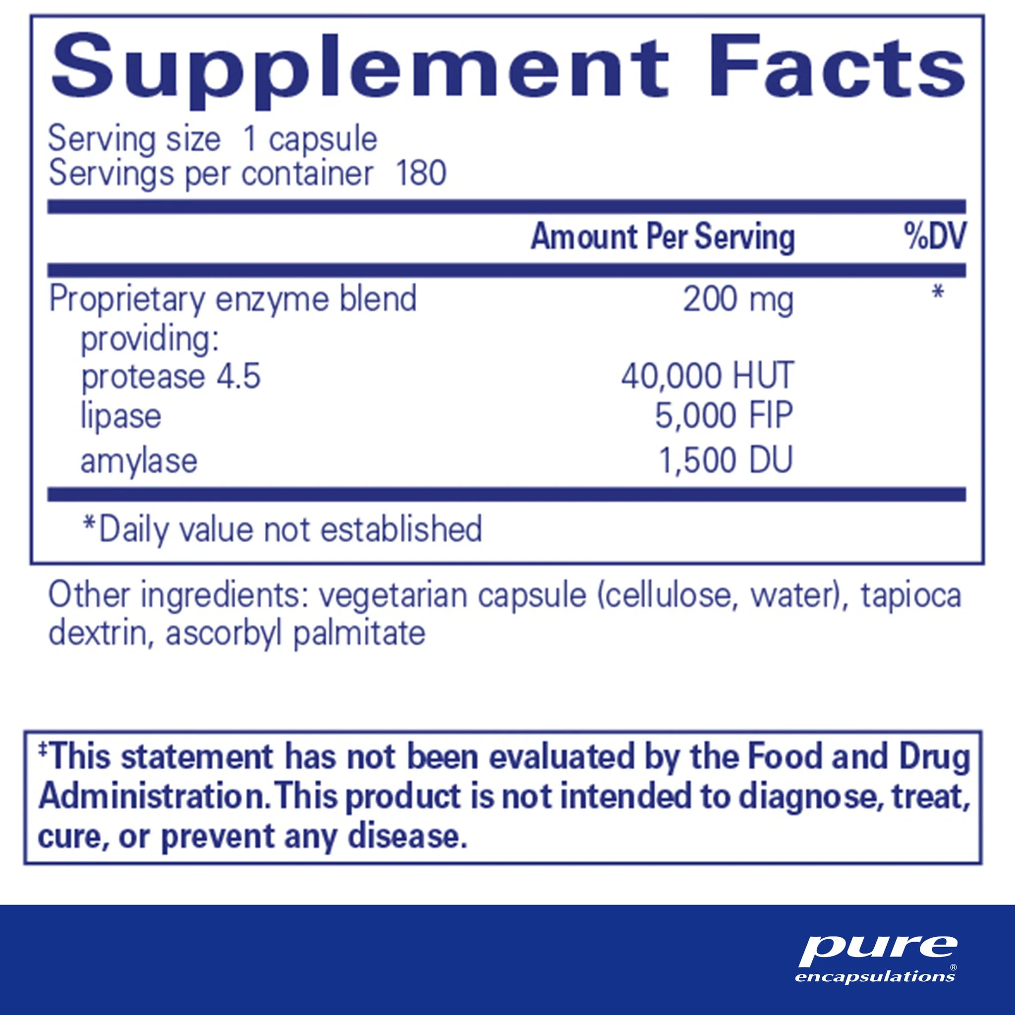 Pancreatic VegEnzymes, 180 Servings