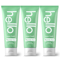 Super Fresh + Friendly Fluoride-Free Natural Spearmint Toothpaste - 3 Pack