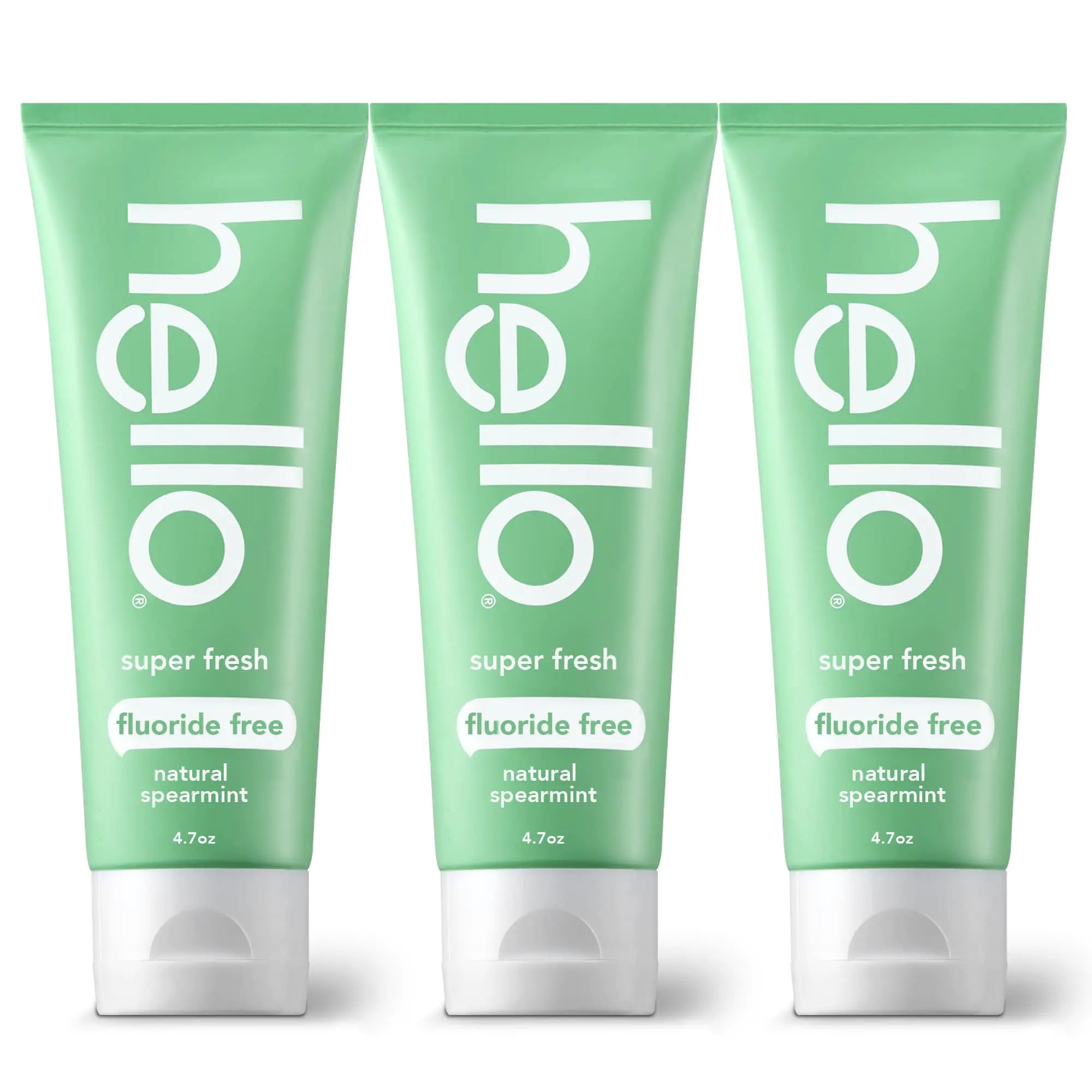 Super Fresh + Friendly Fluoride-Free Natural Spearmint Toothpaste - 3 Pack