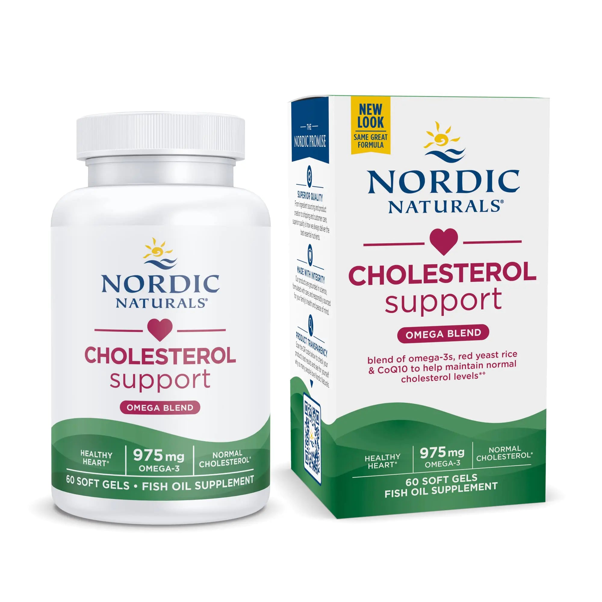 Cholesterol Support with Omega-3 and CoQ10, 20 Servings