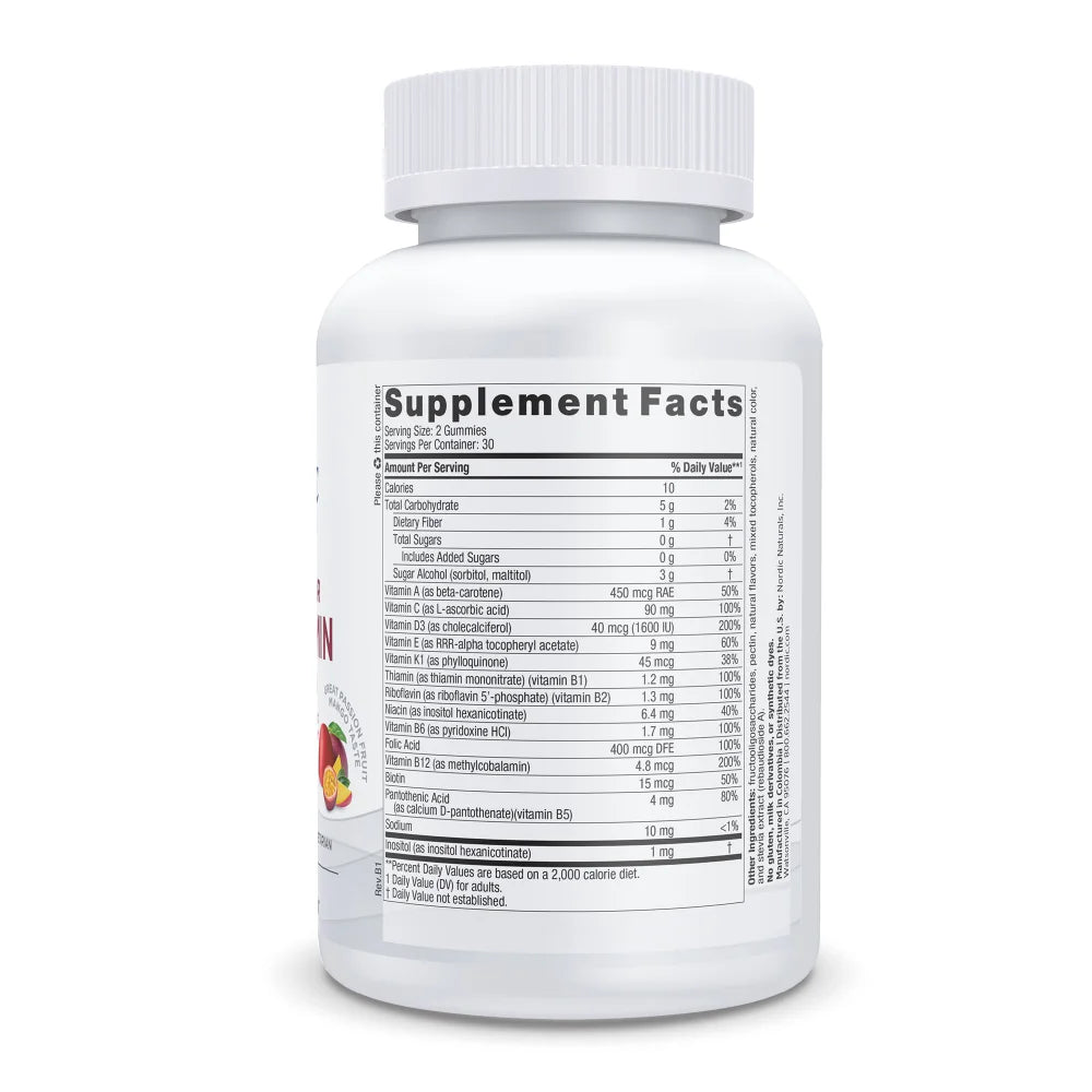 Zero Sugar Vegetarian Multivitamin Gummies