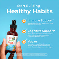 Vegan Orange Omega-3 Liquid Drops, 30 Servings