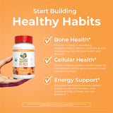 Organic D3+B12 Strawberry Gummies, 60 Servings