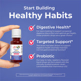 Organic Teen Raspberry Probiotic Digestive Liquid Drops, 30 Servings