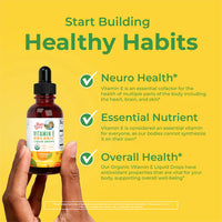 Organic Orange Vitamin E Liquid Drops, 60 Servings
