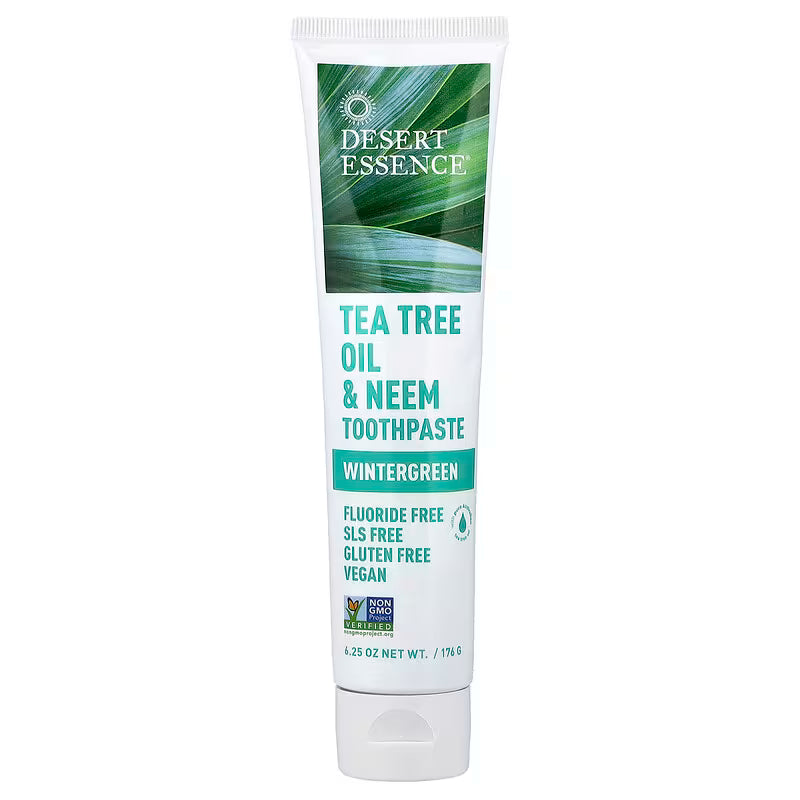 Tea Tree Oil & Neem Wintergreen Fluoride-Free Toothpaste