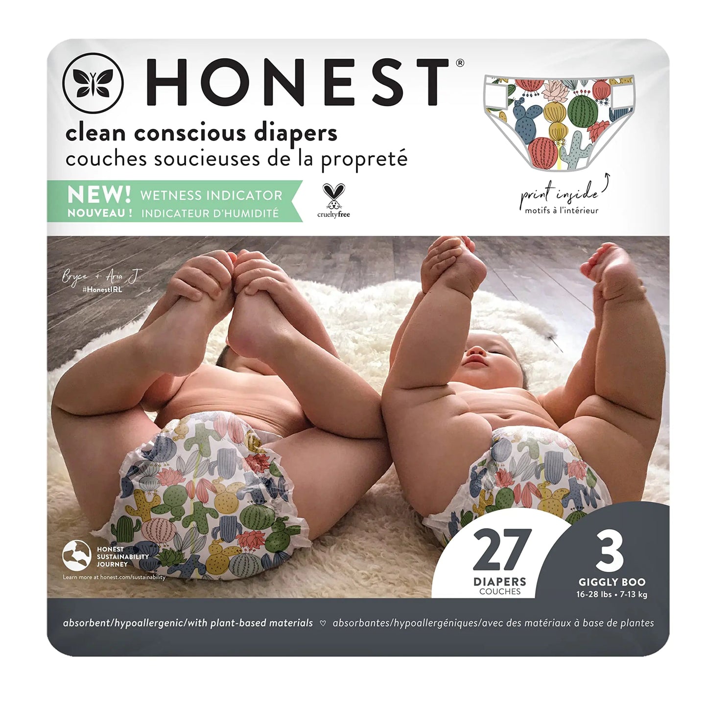Clean Conscious Diapers, Size 3 (16-28 lbs) 27ct