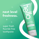 Super Fresh + Friendly Fluoride-Free Natural Spearmint Toothpaste - 3 Pack