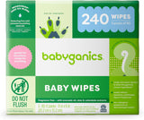 Fragrance-Free Baby Wipes, 240 Count (3 Packs of 80)