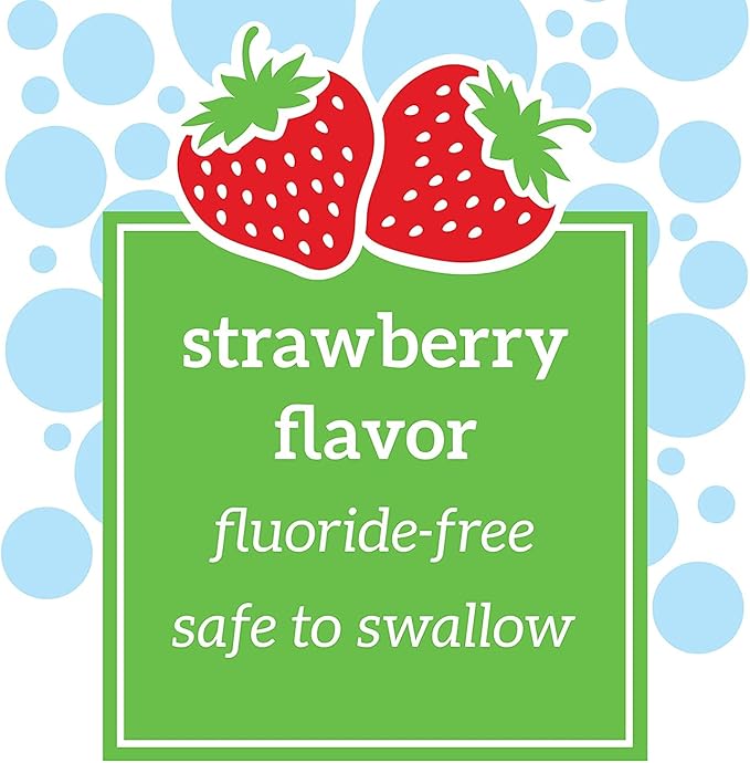 Strawberry Fluoride-Free Toothpaste for Babies