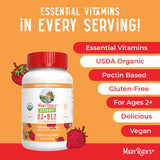Organic D3+B12 Strawberry Gummies, 60 Servings