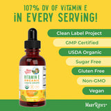 Organic Orange Vitamin E Liquid Drops, 60 Servings