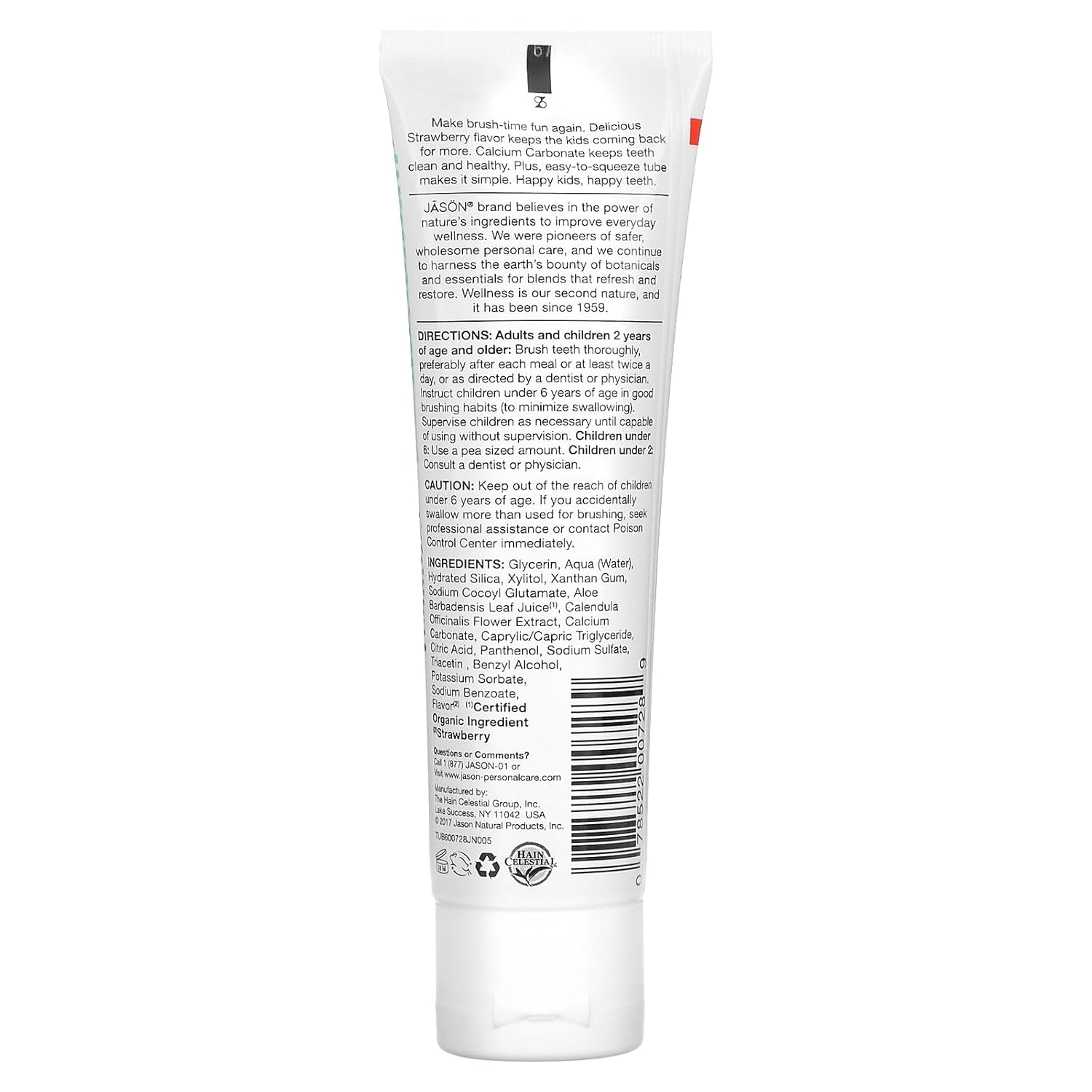 Strawberry Fluoride-Free Toothpaste for Kids