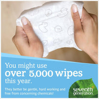 Free & Clear Baby Wipes with Flip Top Dispenser, 768ct (12 Packs of 64)