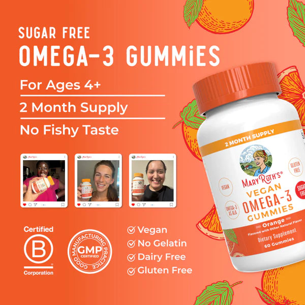 Vegan Omega 3 Gummies, 60 Servings
