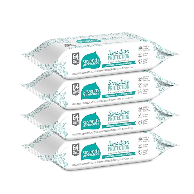 Sensitive Protection Fragrance-Free Baby Wipes, 256ct (4 packs of 64)
