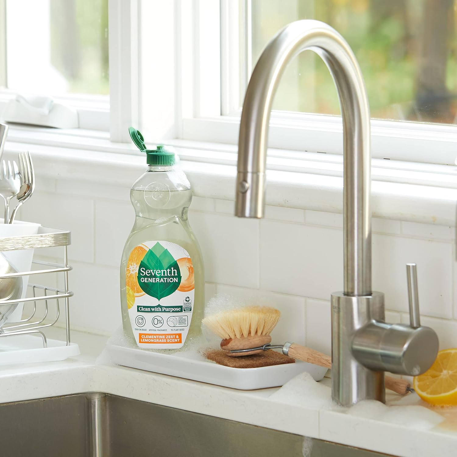 Clementine Zest Lemongrass Dishwashing Soap - Pack of 6