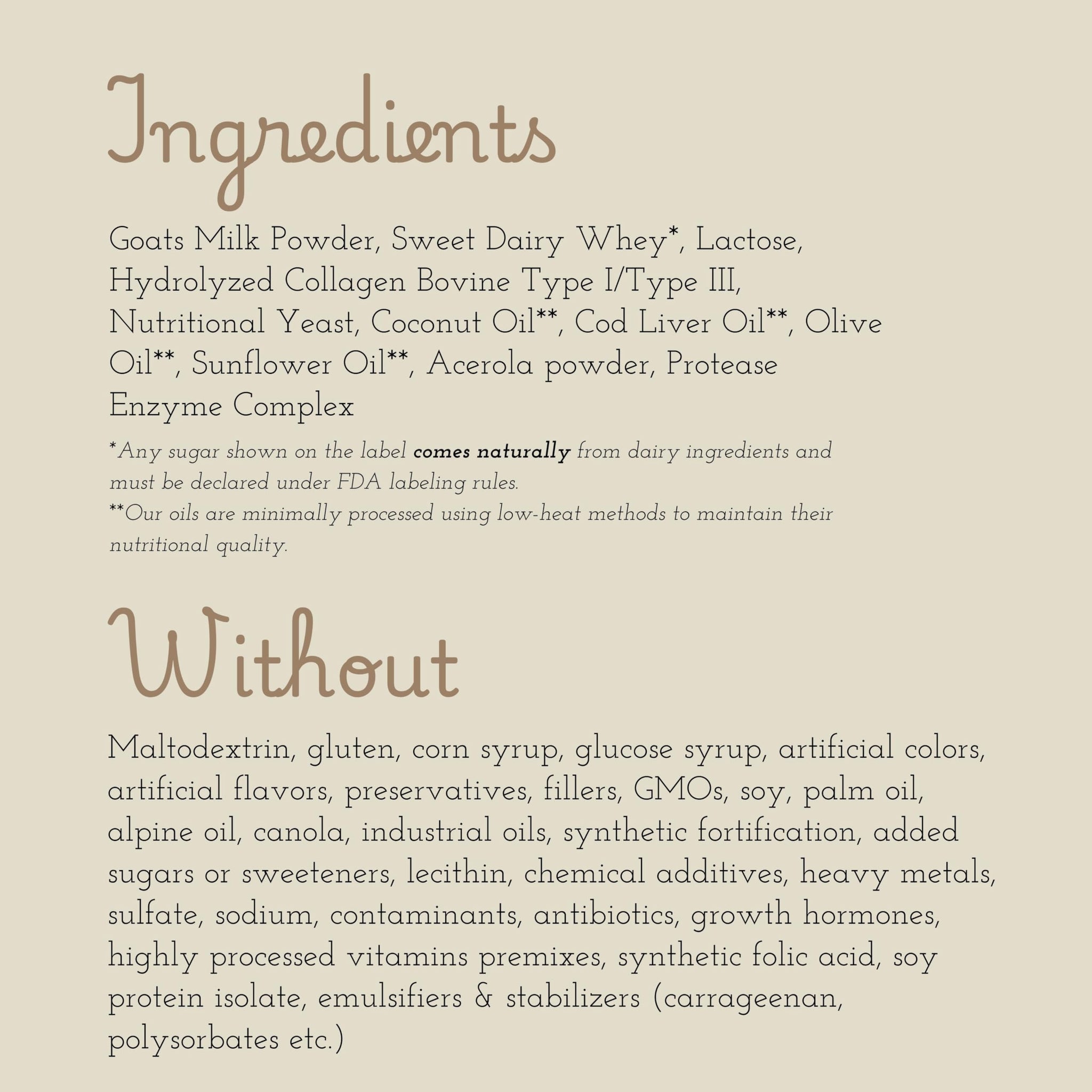 Goat Milk Sample Pouch
