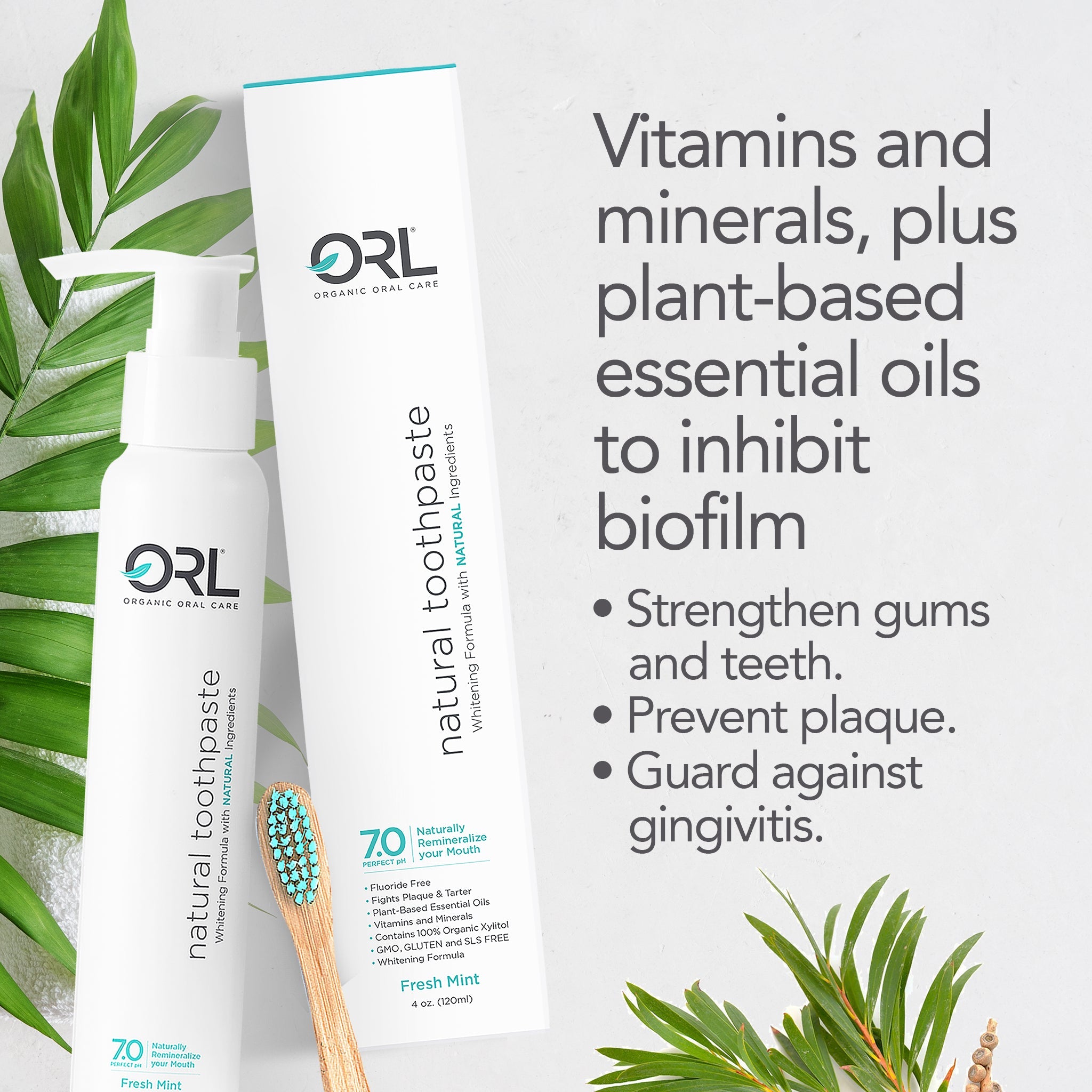 Fluoride-free Toothpaste with Natural Hydroxyapatite