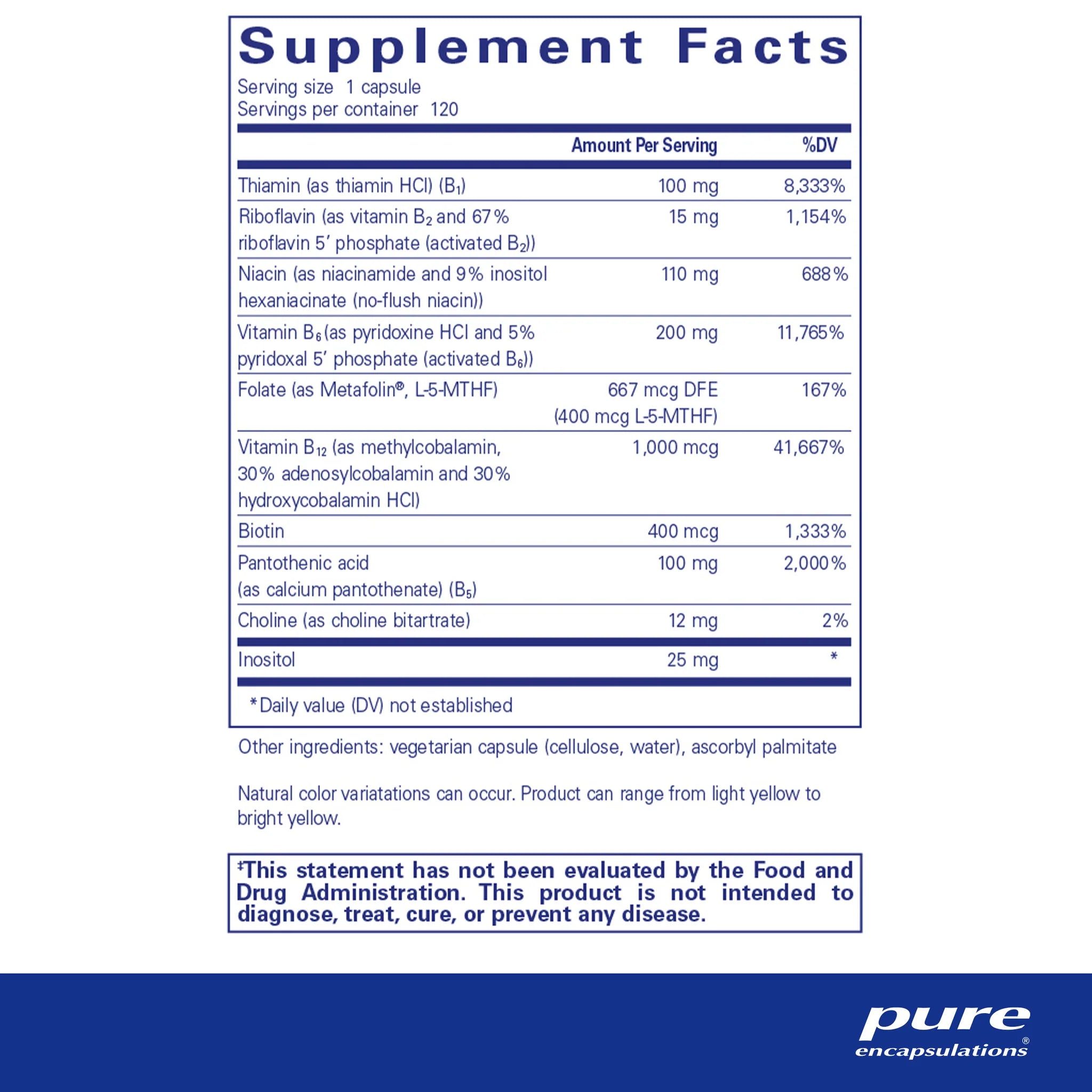 B6 Complex, 120 Servings
