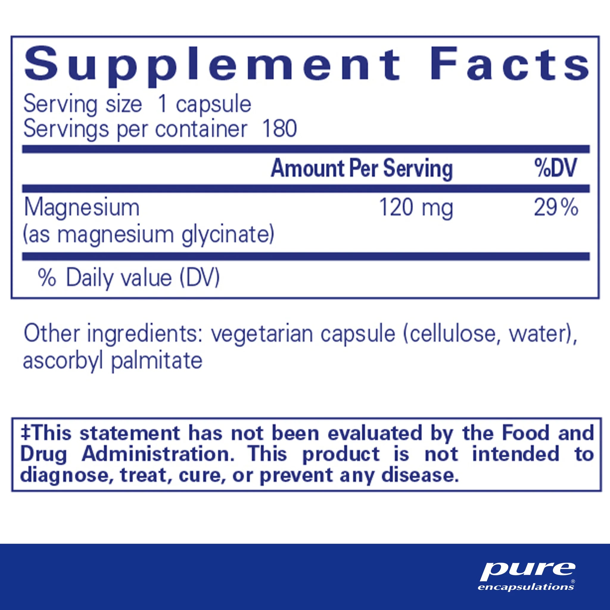 Magnesium Glycinate, 180 Servings